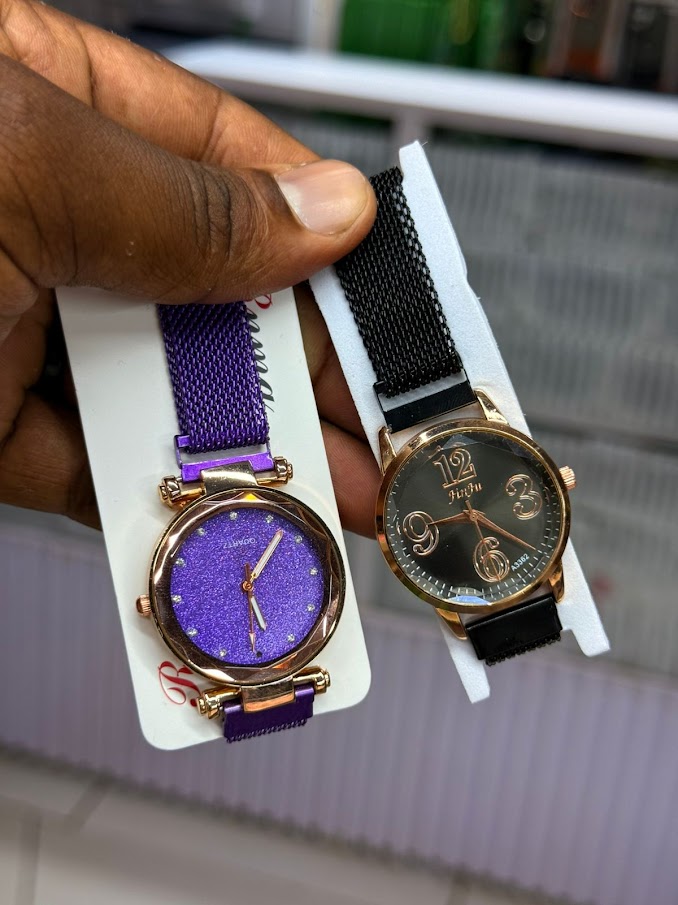 Ladies Magnetic Watch (Purple Dial)