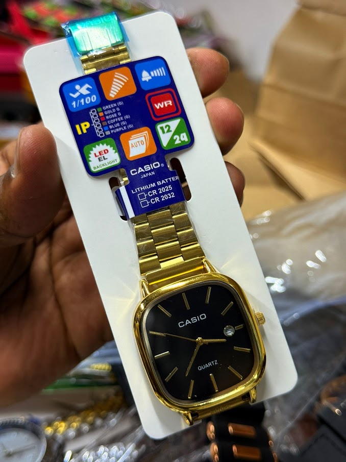 Casio Gold Original Watch (Black Dial)