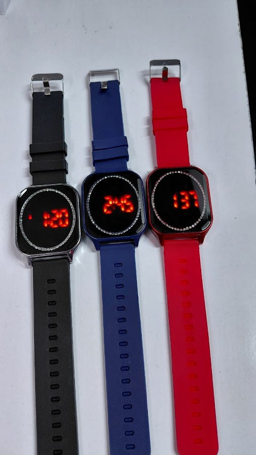 Ladies LED Digital Watch (Round Face)