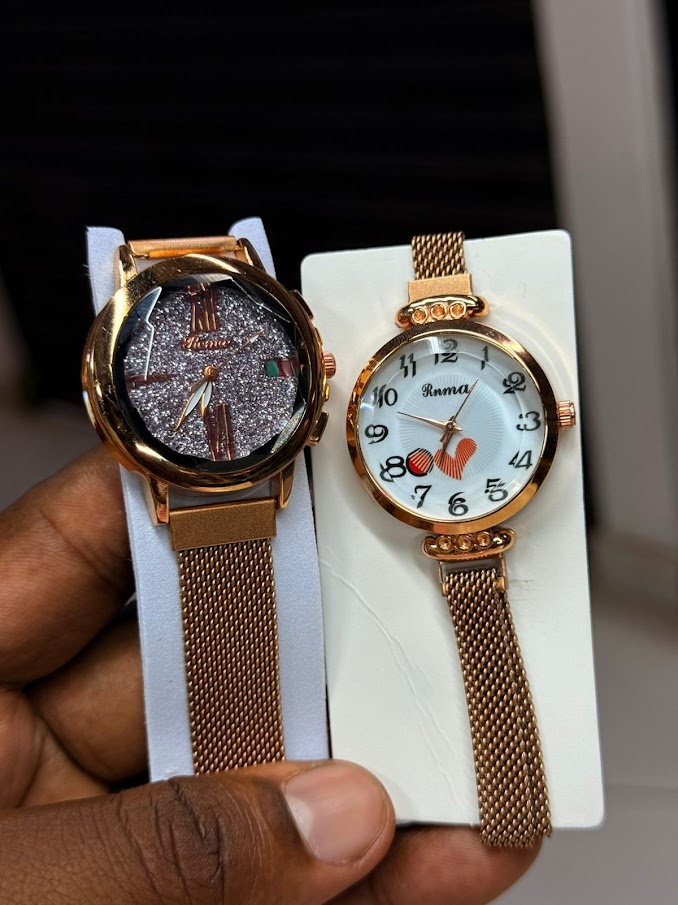 Ladies Magnetic Watch (Glitter Dial)